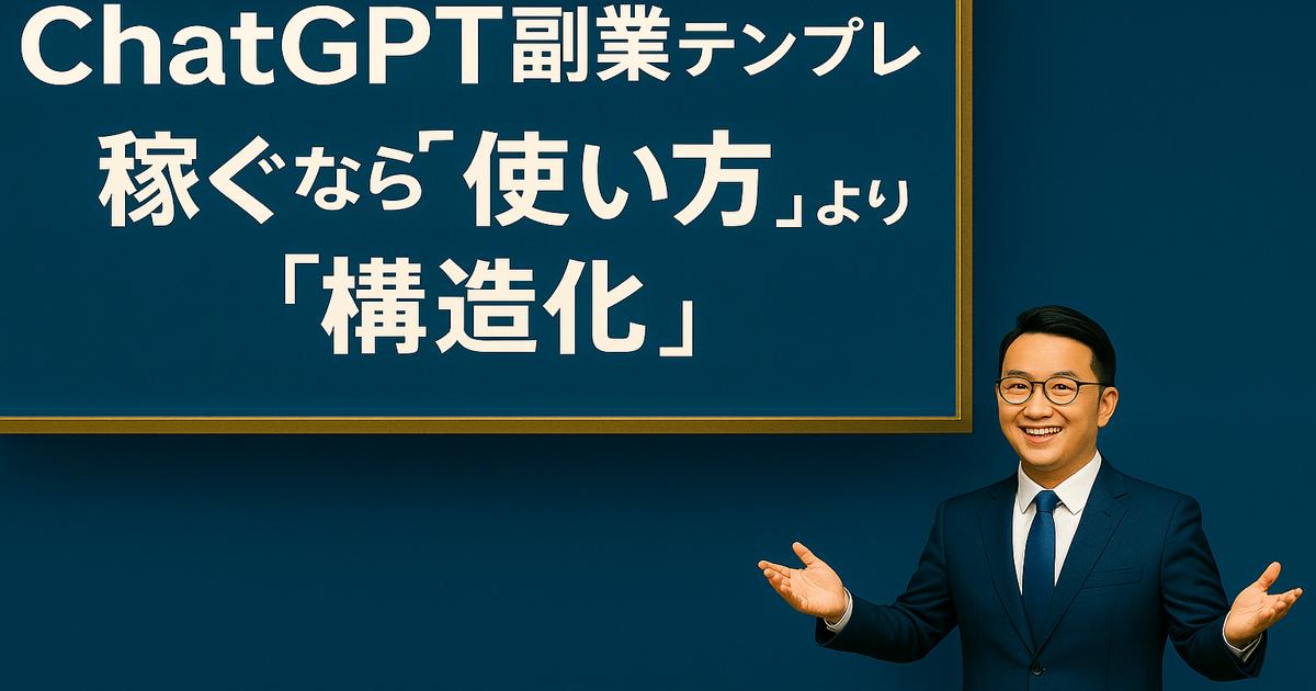 chatGPT使い方より構造化アイキャッチ画像