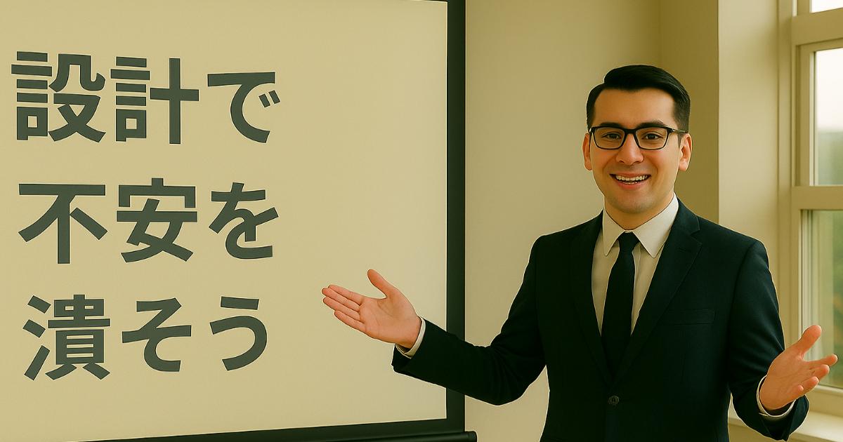 設計で不安を潰そうのアイキャッチ画像