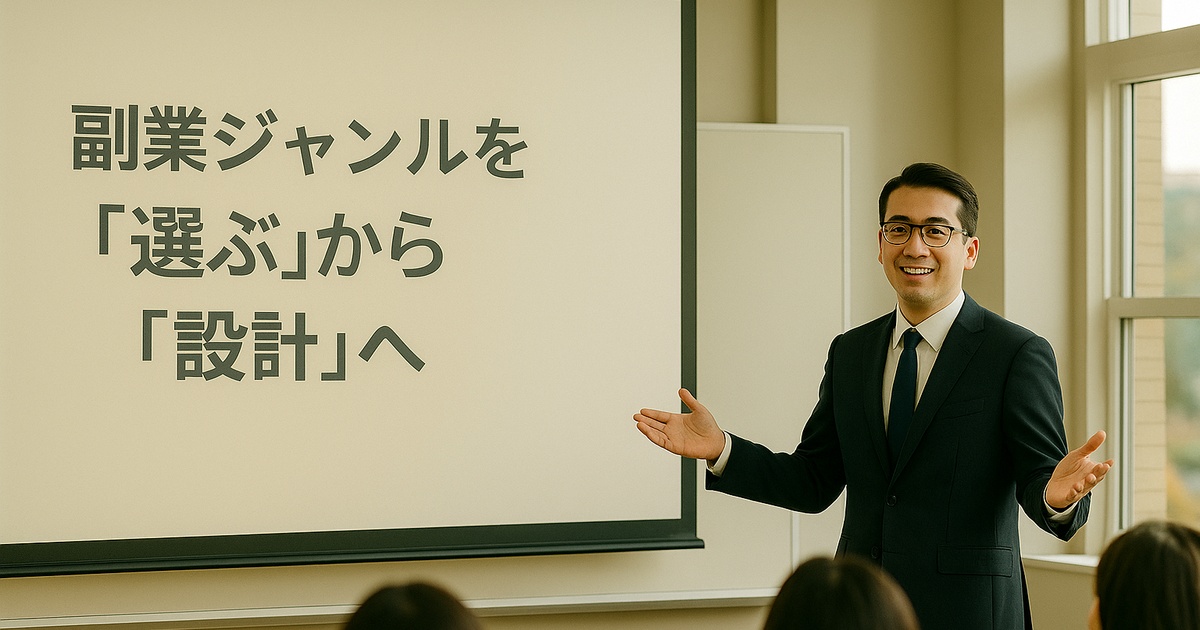 副業ジャンルを選ぶから設計へのアイキャッチ画像
