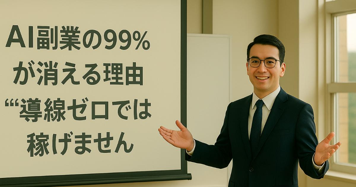 導線ゼロでは稼げませんのアイキャッチ画像